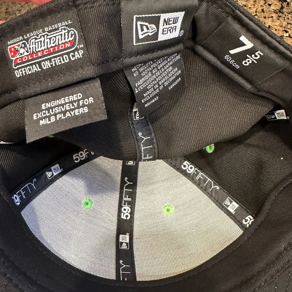 San‎ Jose Churros New Era 59FIFTY Fitted Hat Mens 7 5/8 Black Green Polyester